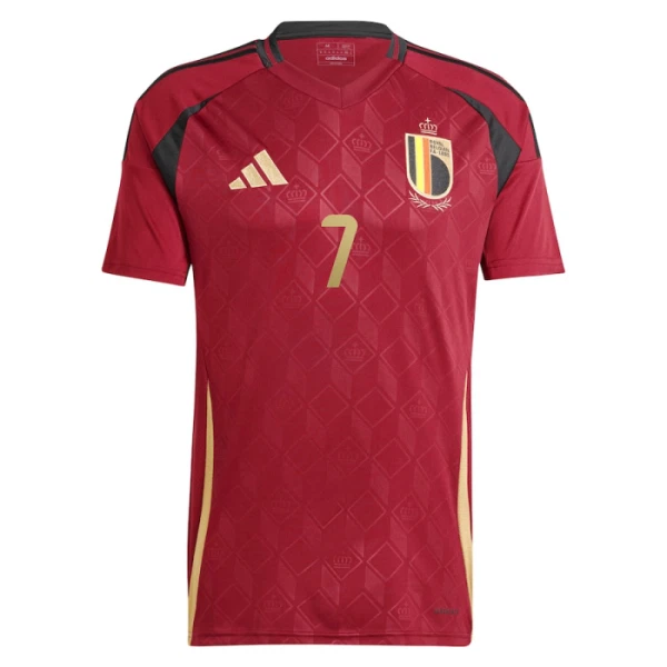 Camiseta Bélgica Kevin De Bruyne 7 Local Euro 2024