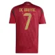 Camiseta Bélgica Kevin De Bruyne 7 Local Euro 2024