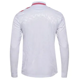 Camiseta Dinamarca Visitante Euro 2024 Manga Larga