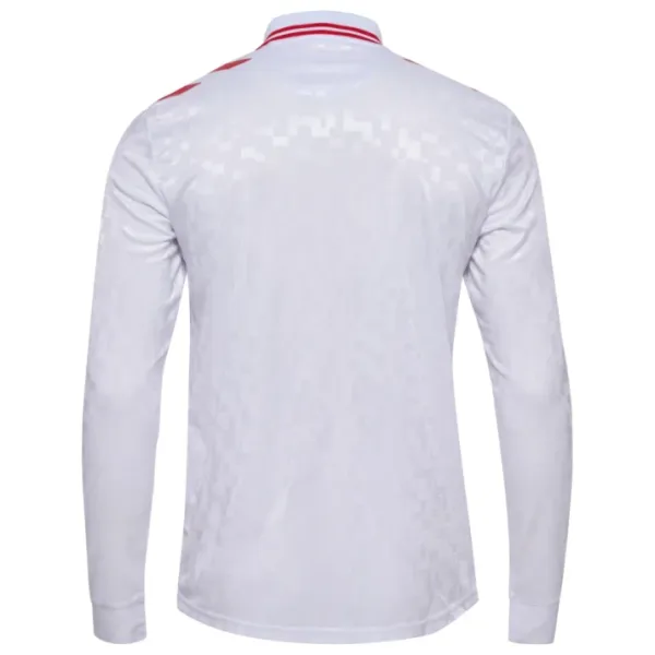 Camiseta Dinamarca Visitante Euro 2024 Manga Larga