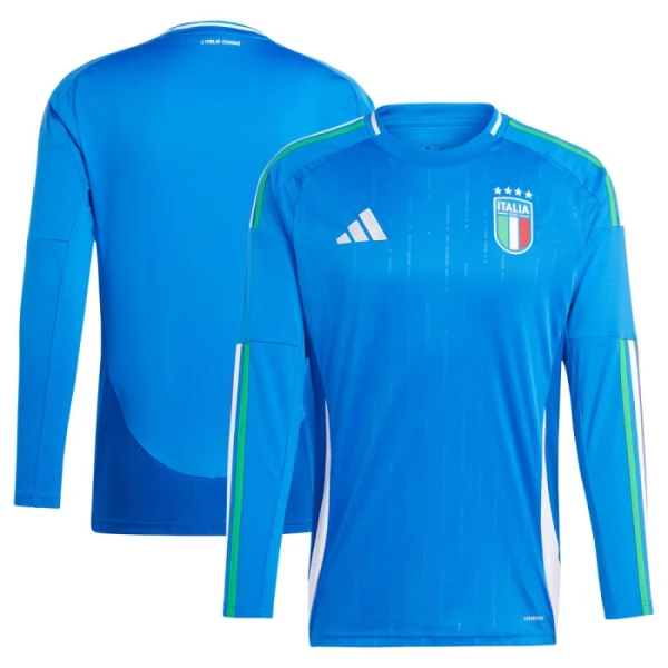 Camiseta Italia Local Euro 2024 Manga Larga
