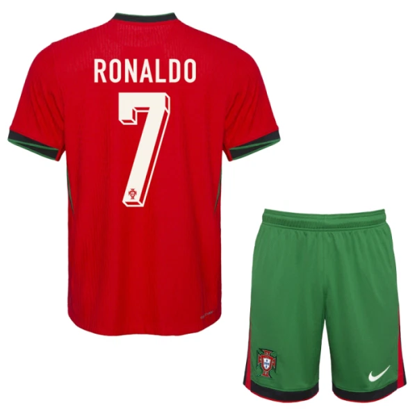 Conjunto Portugal Cristiano Ronaldo 7 Local Euro 2024 Niño