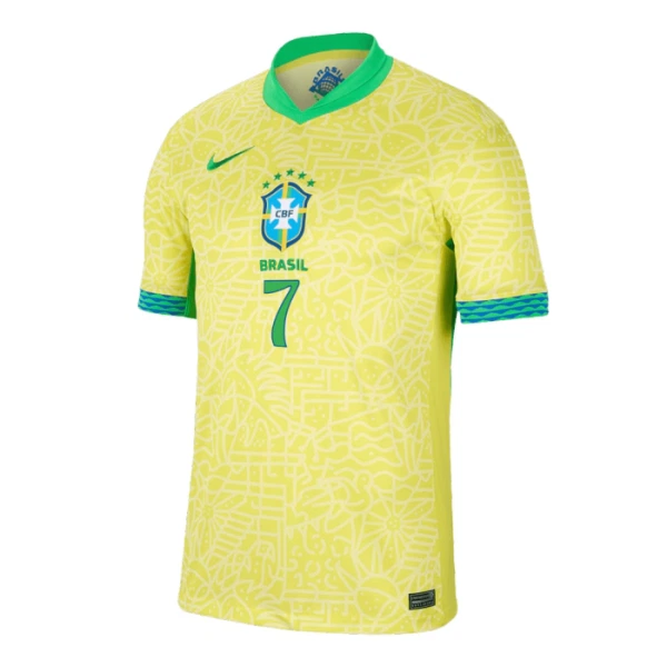 Camiseta Brasil Vinicius Junior 7 Local 2024
