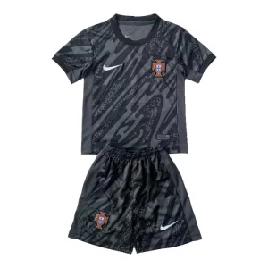 Conjunto Portugal Portero Euro 2024 Niño Negro