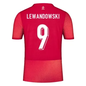 Camiseta Polonia Robert Lewandowski 9 Visitante Euro 2024