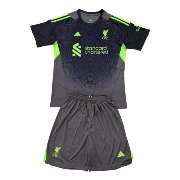 Conjunto Liverpool Portero 2025/2026 Niño Negro