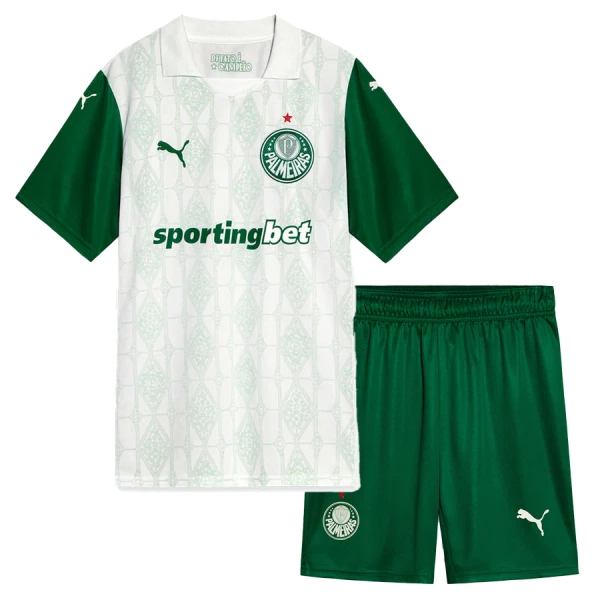 Conjunto Palmeiras Visitante 2025/2026 Niño