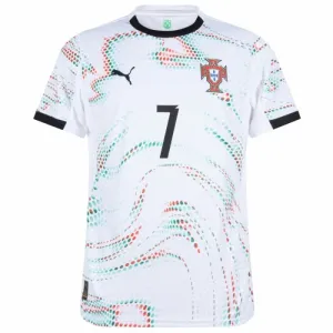 Conjunto Portugal Cristiano Ronaldo 7 Visitante 2025 Niño