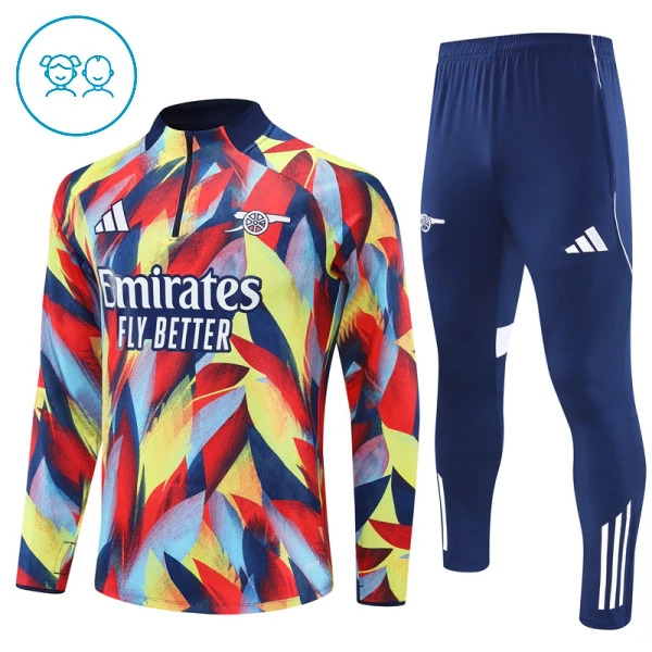 Conjunto de Sudadera 1/4 Zip Arsenal 2025/2026 Niño