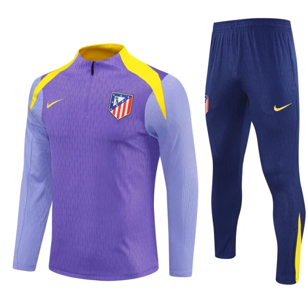 Conjunto de Sudadera 1/4 Zip Atlético Madrid 2025/2026 Morado