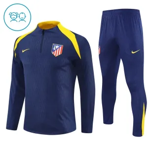 Conjunto de Sudadera 1/4 Zip Atlético Madrid 2025/2026 Niño Azul marino