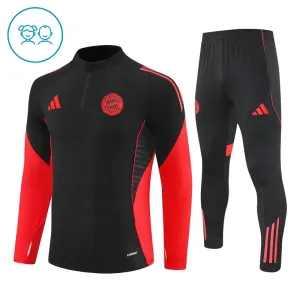 Conjunto de Sudadera 1/4 Zip FC Bayern Múnich 2025/2026 Niño Negro