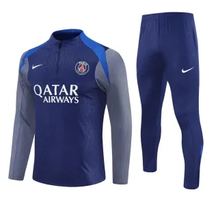 Conjunto de Sudadera 1/4 Zip PSG 2025/2026 Azul marino