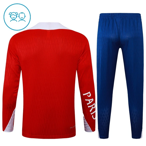 Conjunto de Sudadera 1/4 Zip PSG 2025/2026 Niño Rojo