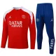 Conjunto de Sudadera 1/4 Zip PSG 2025/2026 Rojo Conjunto de Sudadera 1/4 Zip PSG 2025/2026 Rojo