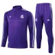Conjunto de Sudadera 1/4 Zip Real Madrid 2025/2026 Morado