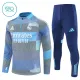 Conjunto de Sudadera 1/4 Zip Real Madrid 2025/2026 Niño Azul