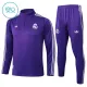 Conjunto de Sudadera 1/4 Zip Real Madrid 2025/2026 Niño Morado