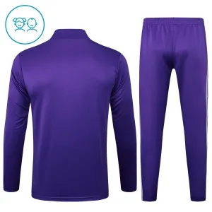 Conjunto de Sudadera 1/4 Zip Real Madrid 2025/2026 Niño Morado