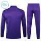 Conjunto de Sudadera 1/4 Zip Real Madrid 2025/2026 Niño Morado