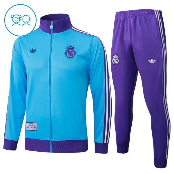 Conjunto Deportivo Real Madrid 2025/2026 Niño Azul