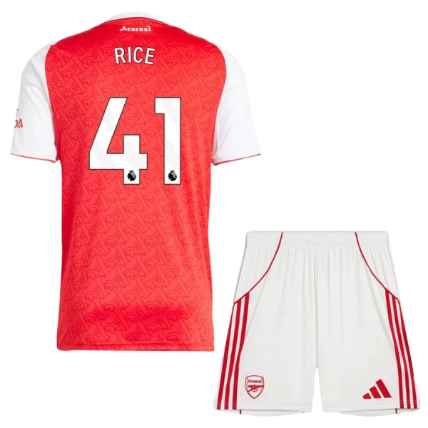 Conjunto Arsenal Declan Rice 41 Local 2025/2026 Niño