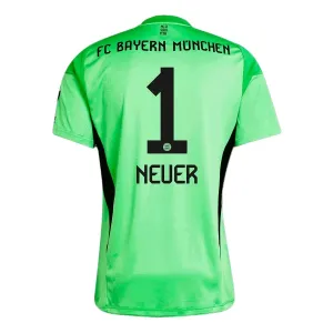 Conjunto FC Bayern Múnich Manuel Neuer 1 Portero 2025/2026 Niño Verde
