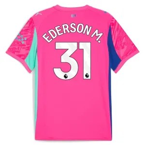 Camiseta Manchester City Ederson Moraes 31 Portero 2025/2026 Rosa