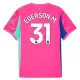 Camiseta Manchester City Ederson Moraes 31 Portero 2025/2026 Rosa