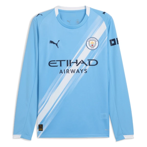 Camiseta Manchester City Local 2025/2026 Manga Larga