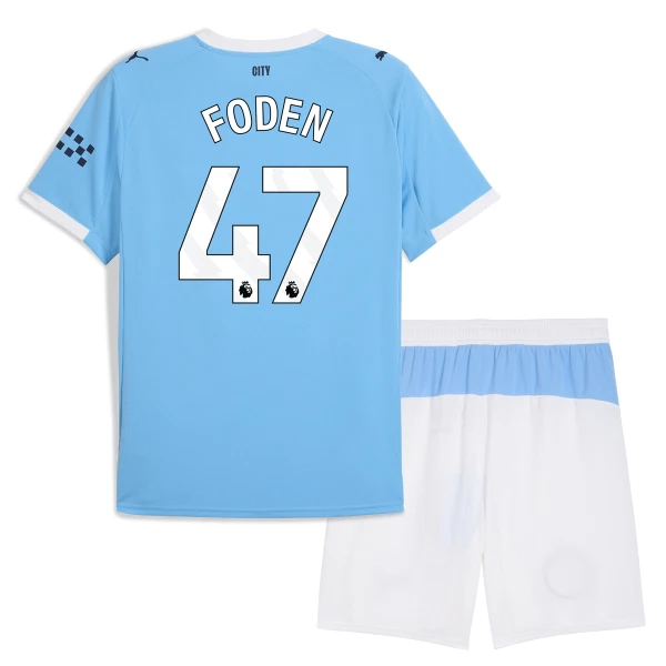 Conjunto Manchester City Phil Foden 47 Local 2025/2026 Niño