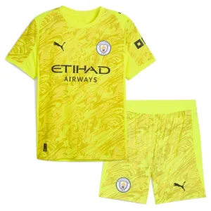Conjunto Manchester City Portero 2025/2026 Niño Amarillo