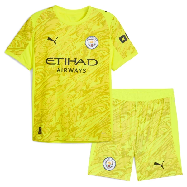Conjunto Manchester City Portero 2025/2026 Niño Amarillo