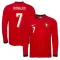 Camiseta Portugal Cristiano Ronaldo 7 Local 2025 Manga Larga