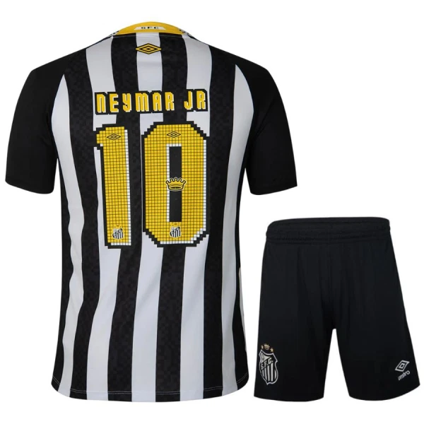 Conjunto Santos FC Neymar JR 10 Visitante 2025/2026 Niño