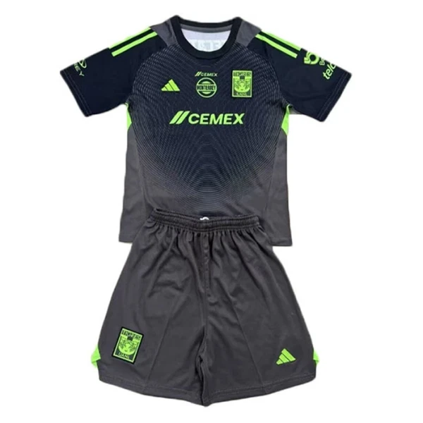 Conjunto Tigres UANL Portero 2025/2026 Niño Negro