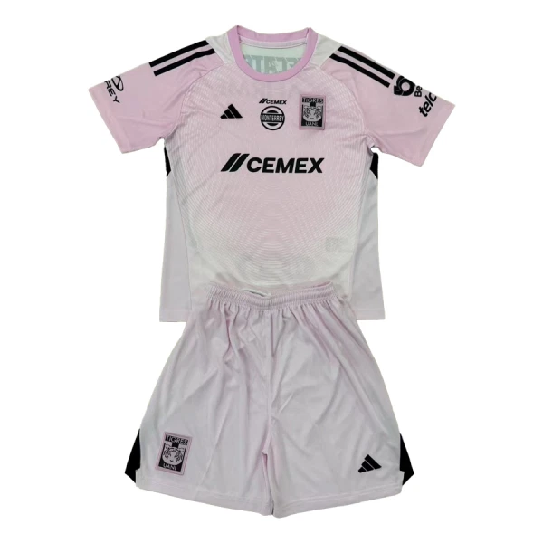 Conjunto Tigres UANL Portero 2025/2026 Niño Rosa