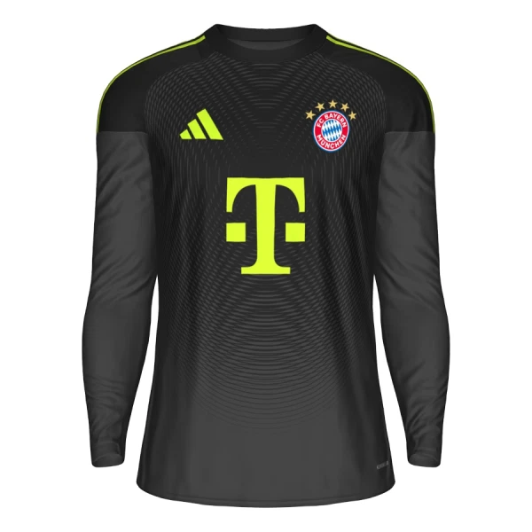 Camiseta FC Bayern Múnich Portero 2025/2026 Negro Manga Larga