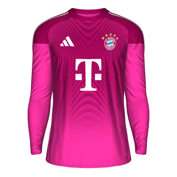 Camiseta FC Bayern Múnich Portero 2025/2026 Rosa Manga Larga