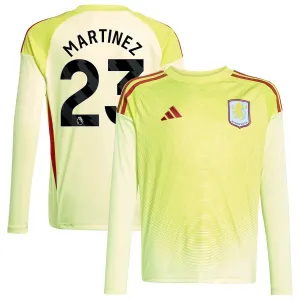 Camiseta Aston Villa Emiliano Martínez 23 Portero 2025/2026 Manga Larga