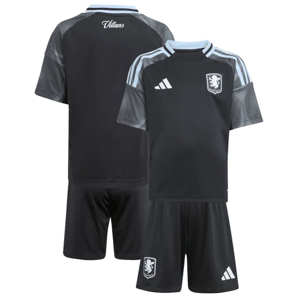 Conjunto Aston Villa Visitante 2025/2026 Niño