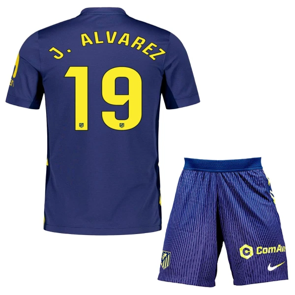 Conjunto Atlético Madrid Julián Álvarez 19 Visitante 2025/2026 Niño