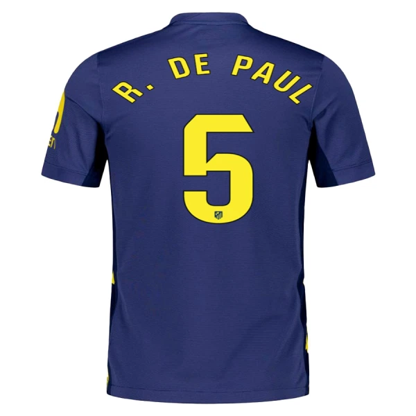 Conjunto Atlético Madrid R. de Paul 5 Visitante 2025/2026 Niño