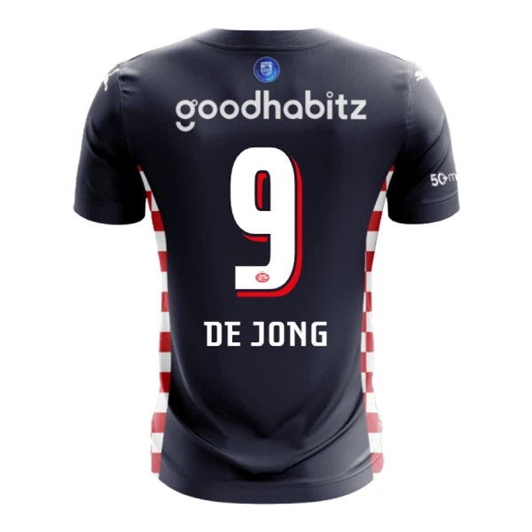 Camiseta PSV Eindhoven De Jong 9 Visitante 2025/2026