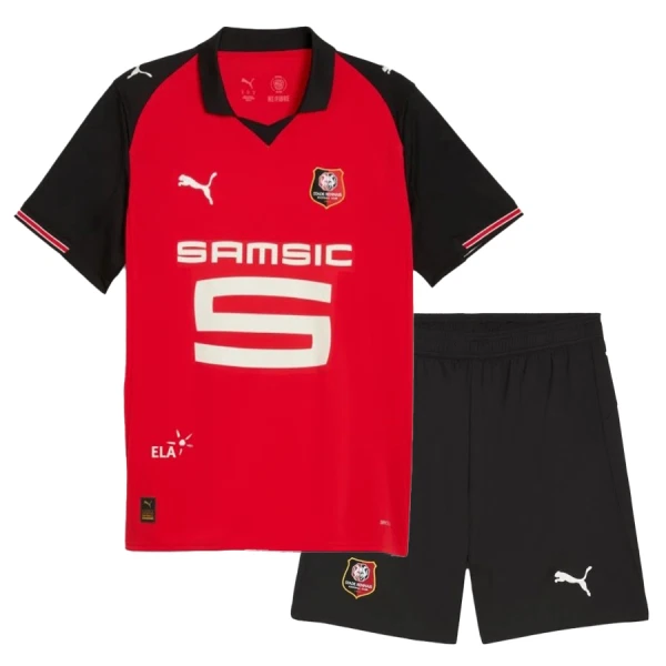Conjunto Stade Rennais Local 2025/2026 Niño