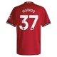 Camiseta Manchester United Kobbie Mainoo 37 Local 2025/2026 Camiseta Manchester United Kobbie Mainoo 37 Local 2025/2026
