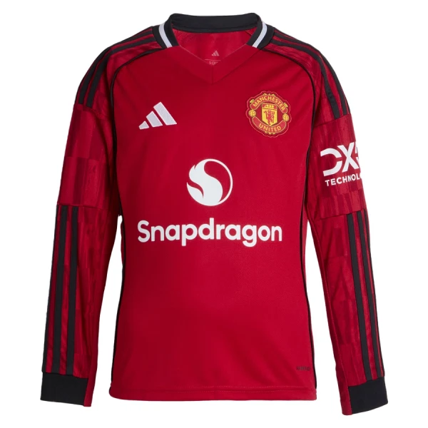 Camiseta Manchester United Local 2025/2026 Manga Larga
