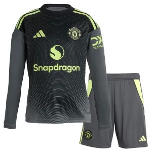 Conjunto Manchester United Local Portero 2025/2026 Niño Manga Larga