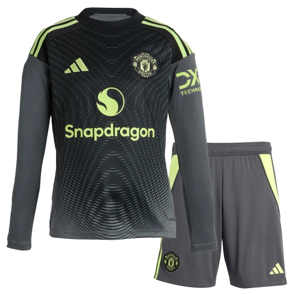 Conjunto Manchester United Local Portero 2025/2026 Niño Manga Larga