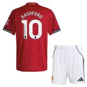 Conjunto Manchester United Marcus Rashford 10 Local 2025/2026 Niño